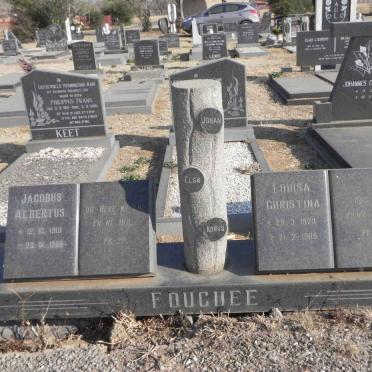 FOUCHEE Jacobus Albertus 1919-1986 &amp; Louisa Christina 1923-1985