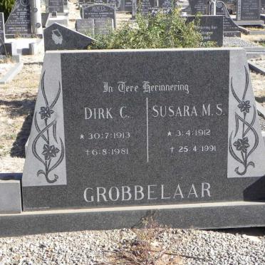 GROBBELAAR Dirk C. 1913-1981 &amp; Susara M.S. 1912-1991