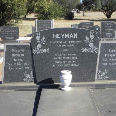HEYMAN Phillipus Rudolph Botha 1907-1973 &amp; Elsie Petronella 1911-1982