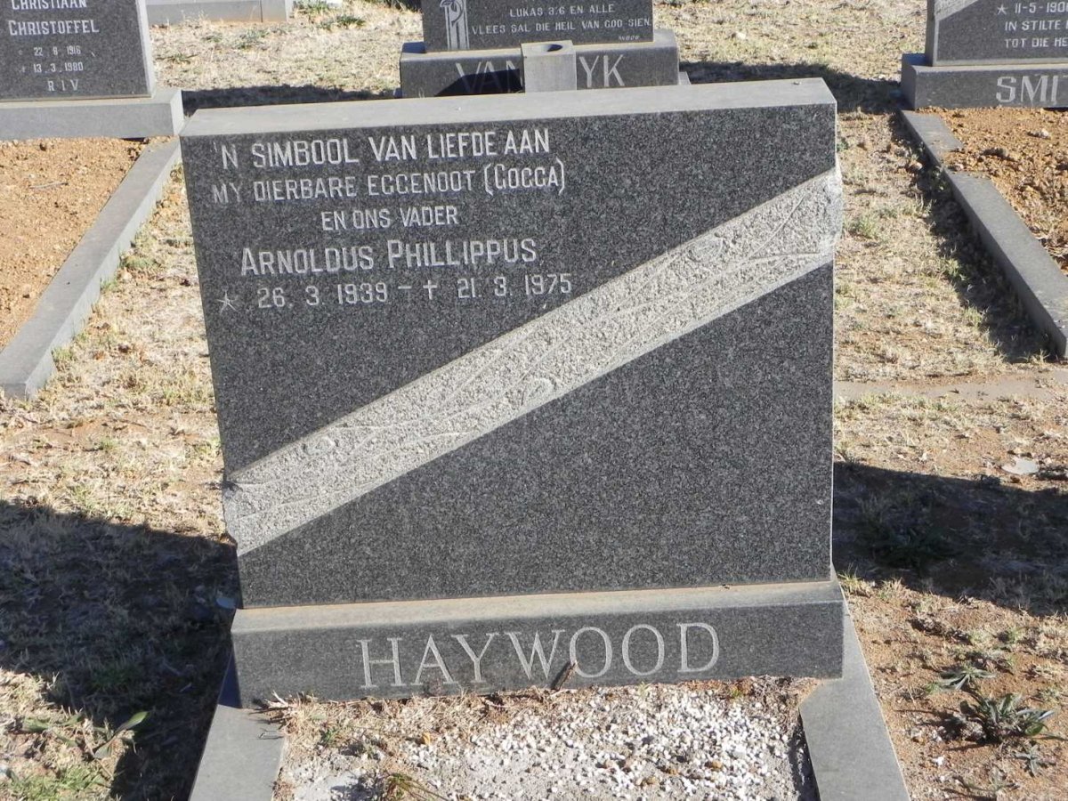 HAYWOOD Arnoldus Phillippus 1939-1975