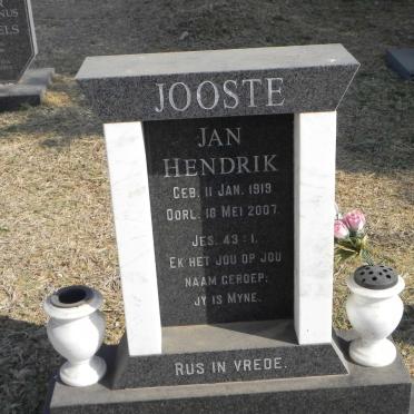 JOOSTE Jan Hendrik 1919-2007