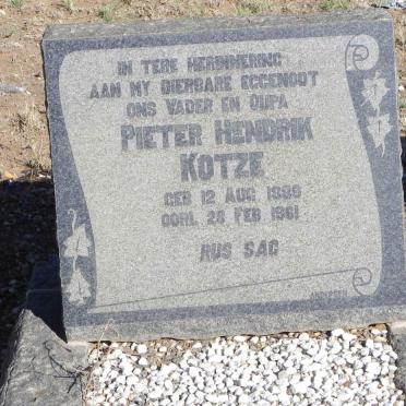 KOTZE Pieter Hendrik 1889-1961
