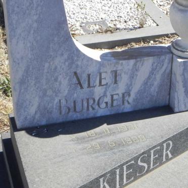 KIESER Alet Burger 1931-1988