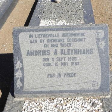 KLEYNHANS Andries A. 1925-1958