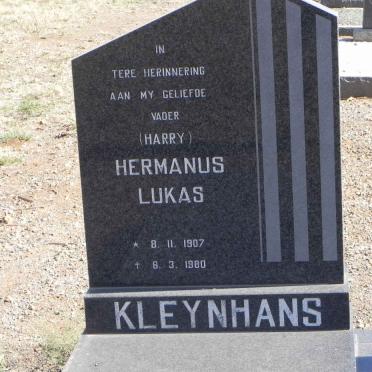 KLEYNHANS Hermanus Lukas 1907-1980