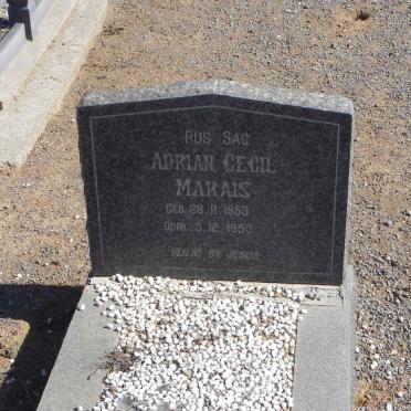 MARAIS Adrian Cecil 1953-1953