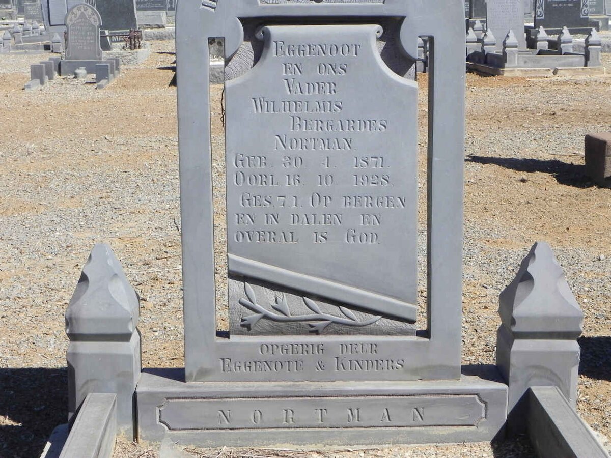 NORTMAN Wilhelmis Bergardes 1871-1928