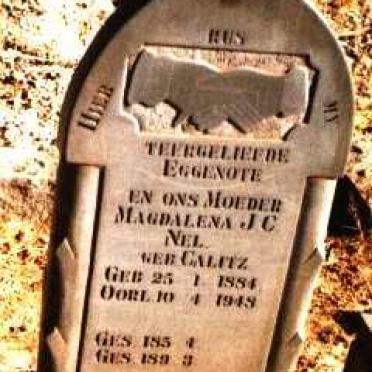 NEL Magdalena Johanna Cornelia nee CALITZ 1884-1948