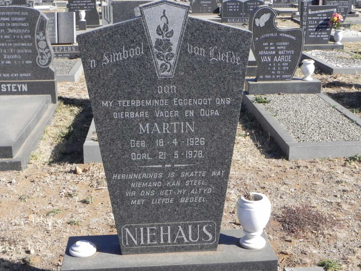 NIEHAUS Martin 1926-1978