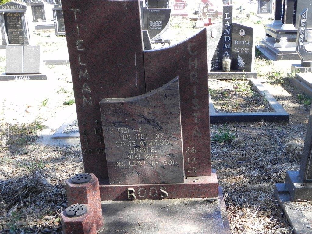 ROOS Tielman 1940-1999 &amp; Christa 1942-