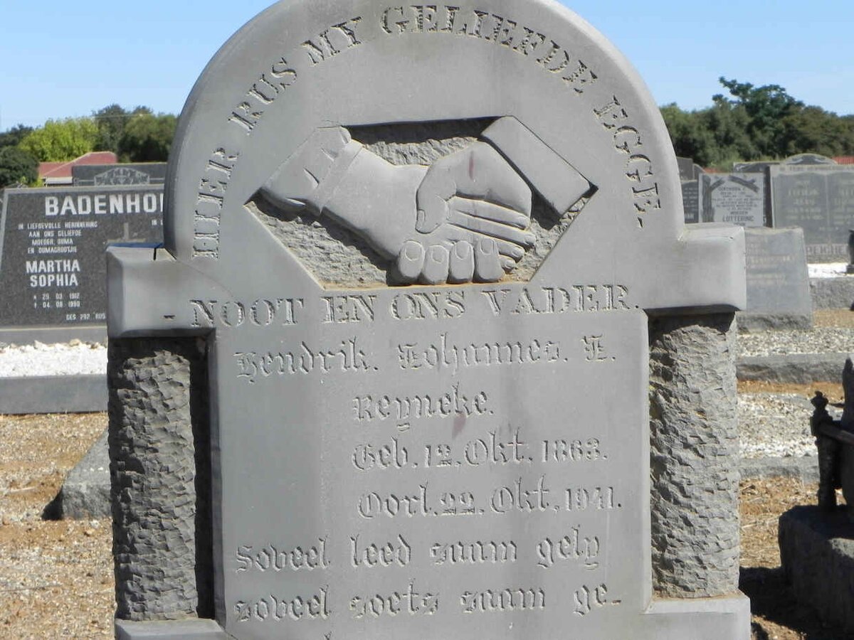 REYNEKE Hendrik Johannes ?. 1863-1941