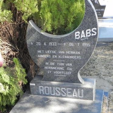 ROUSSEAU Babs 1933-1995