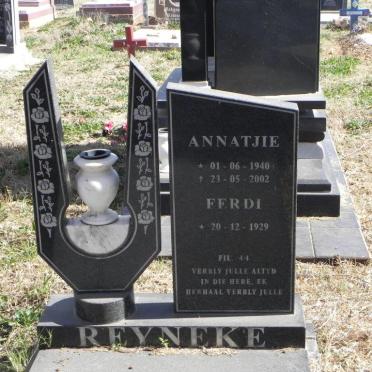 REYNEKE Ferdi 1929- &amp; Annatjie 1940-2002