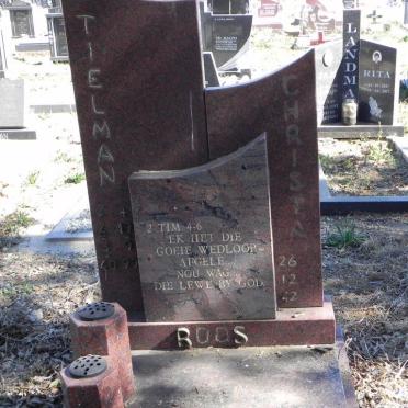 ROOS Tielman 1940-1999 &amp; Christa 1942-