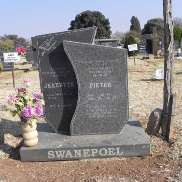 SWANEPOEL Pieter 1946-2009 &amp; Jeanette 1953-