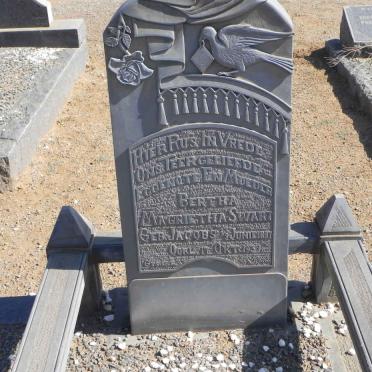 SWART Bertha Magrietha nee JACOBS 1897-1939