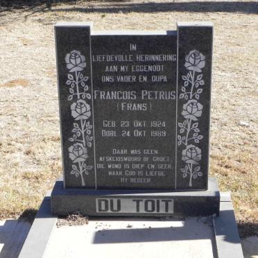 TOIT Francois Petrus, du 1924-1989