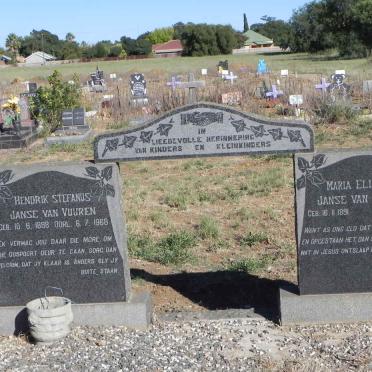 VUUREN Hendrik Stefanus, Janse van 1888-1968 &amp; Maria Elizabeth 1891-1961
