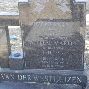 WESTHUIZEN Willem Martin, van der 1951-1997