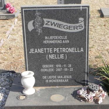 ZWIEGERS Jeanette Petronella 1910-2007