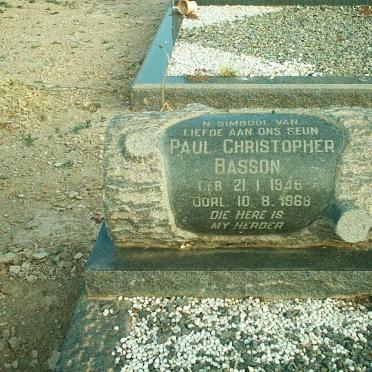 BASSON Paul Christopher 1946-1968