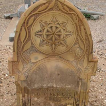 BADENHORST Maria Magdalena 1930-1933