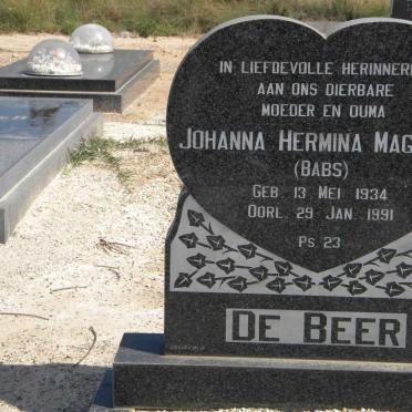 BEER Johanna Hermina Magrieta, de 1934-1991