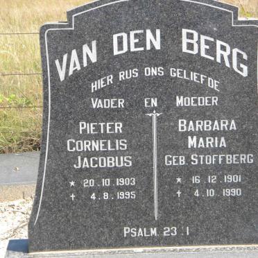 BERG Pieter Cornelis Jacobus, van den 1903-1995 &amp; Barbara Maria STOFFBERG 1901-1990