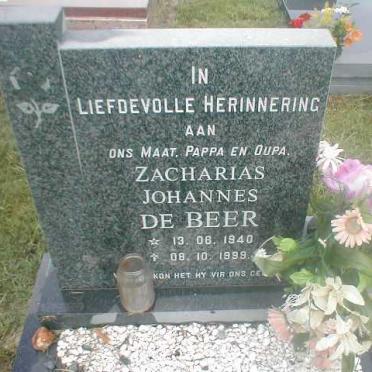 BEER Zacharias Johannes, de 1940-1999