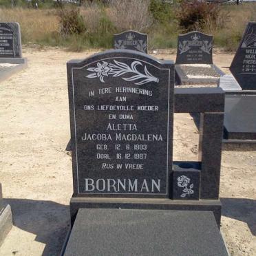 BORNMAN Aletta Jacoba Magdalena 1903-1987