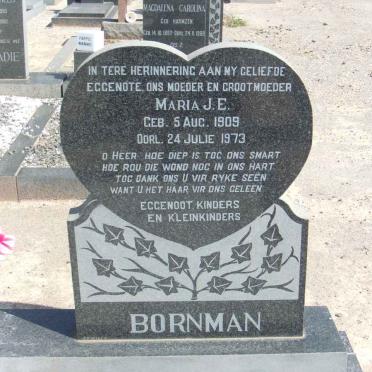 BORNMAN Maria J.E. 1909-1973