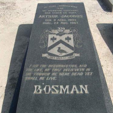 BOSMAN Arthur Jacobus 1903-1937