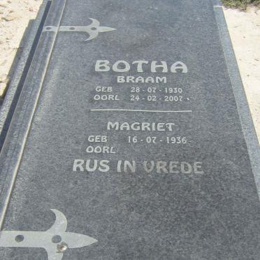 BOTHA Braam 1930-2007 &amp; Magriet 1936-