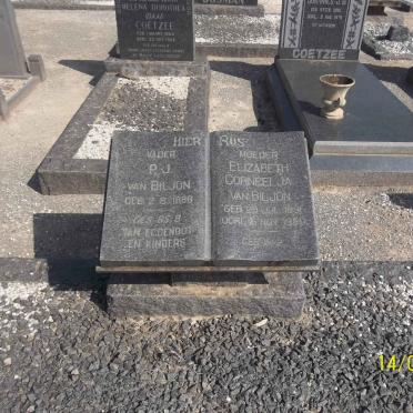 BILJON P.J., van 1888- &amp; Elizabeth Corneelja 1891-1950