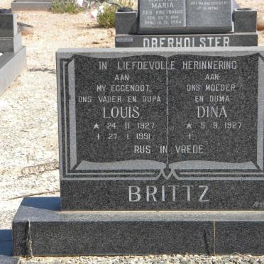 BRITTZ Louis 1927-1991 &amp; Dina 1927-