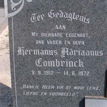 COMBRINCK Hermanus Adriaanus 1912-1972