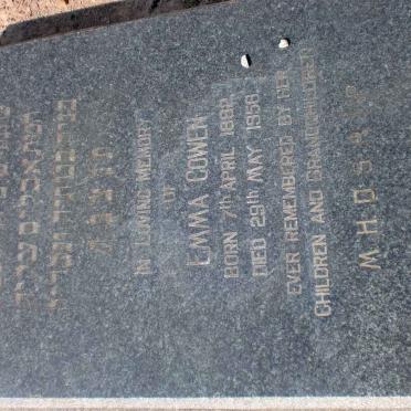 COWEN Emma 1882-1956