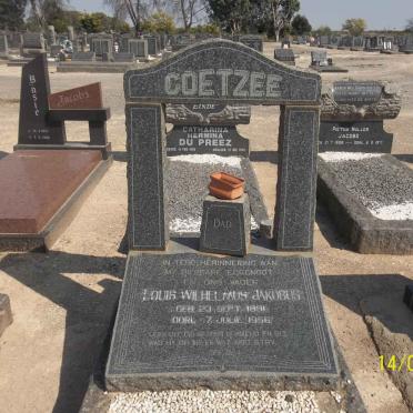 COETZEE Louis Wilhelmus Jakobus 1891-1956