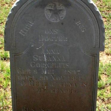 CORNELIUS Anna Susanna 1897-1914