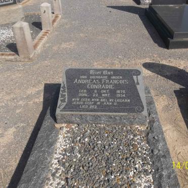 CONRADIE Andreas Francois 1875-1934