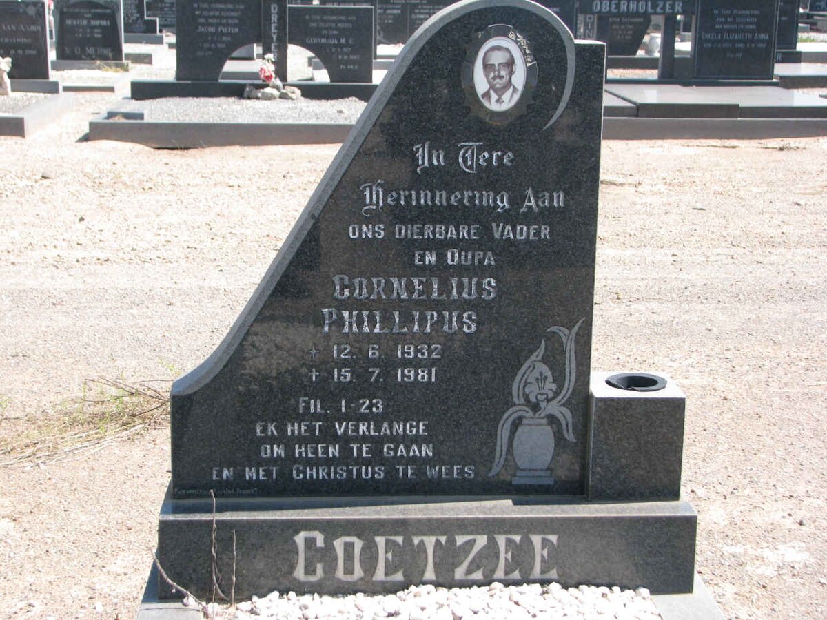 COETZEE Cornelius Phillipus 1932-1981