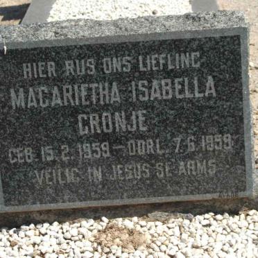 CRONJE Magarietha Isabella 1959-1959