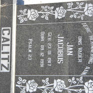 CALITZ Jan Jacobus 1917-1991