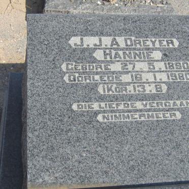 DREYER J.J.A. 1890-1980