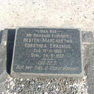 ERASMUS Hester Margaretha Dorothea 1888-1952