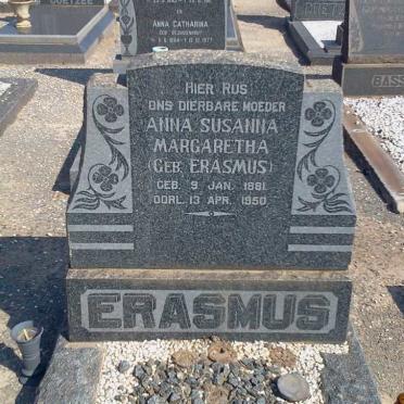 ERASMUS Anna Susanna Margaretha nee ERASMUS 1881-1950