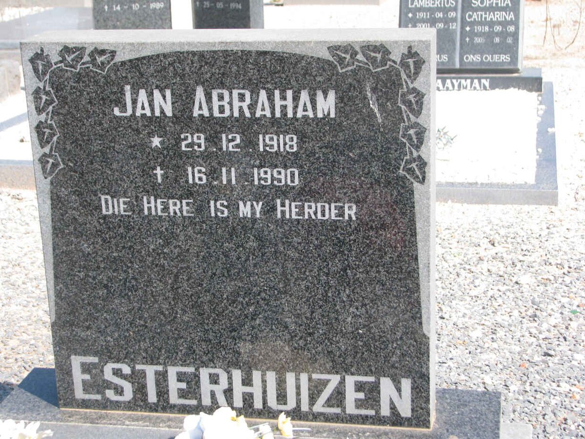ESTERHUIZEN Jan Abraham 1918-1990