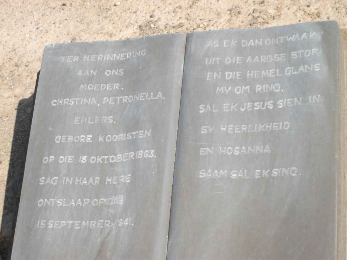 EHLERS Chrstina Petronella nee KOORISTEN 1863-1941