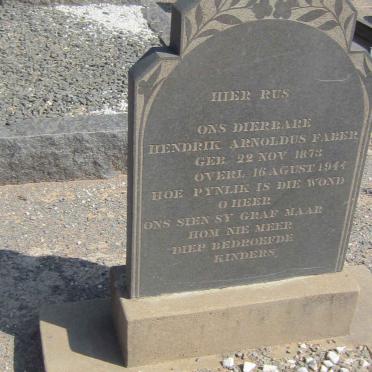 FABER Hendrik Arnoldus 1873-1944