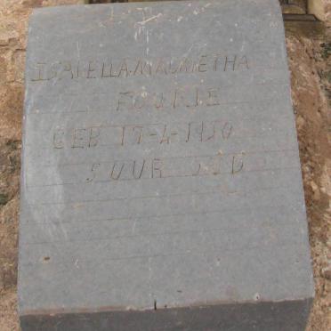 FOURIE Isabella Magrietha 1930-1930